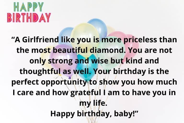 happy birthday wishes to girlfriend