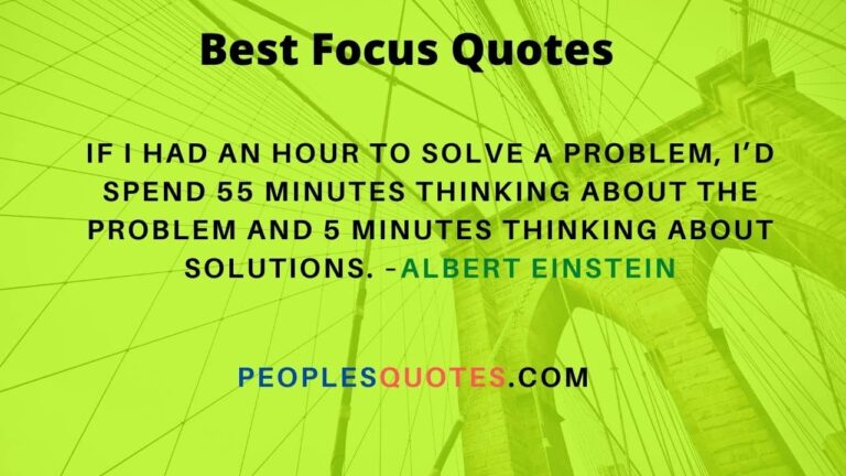 Quotes About Focus