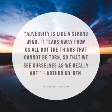 Arthur Golden adversity quotes

