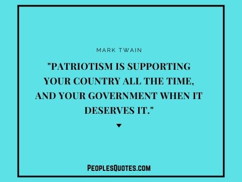 Mark Twain patriotism quotes