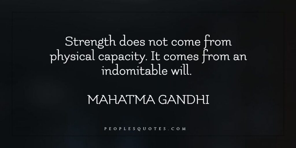 Strength and will quotes