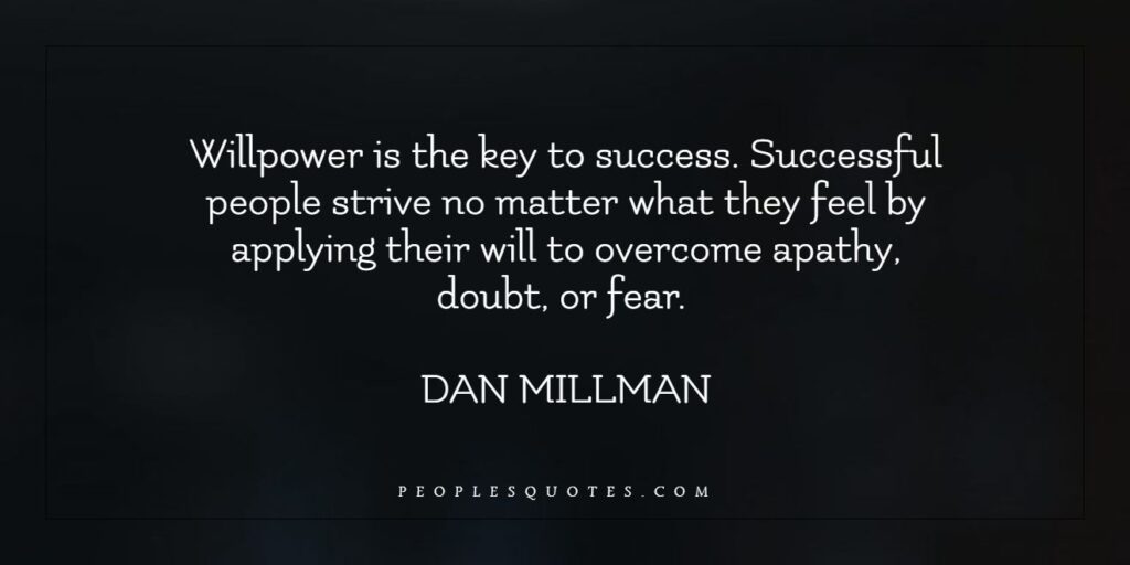 Will power successful quotes