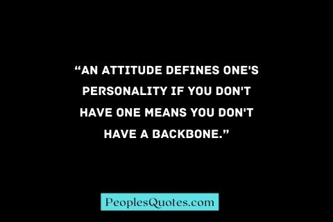 Personality Attitude Quotes
