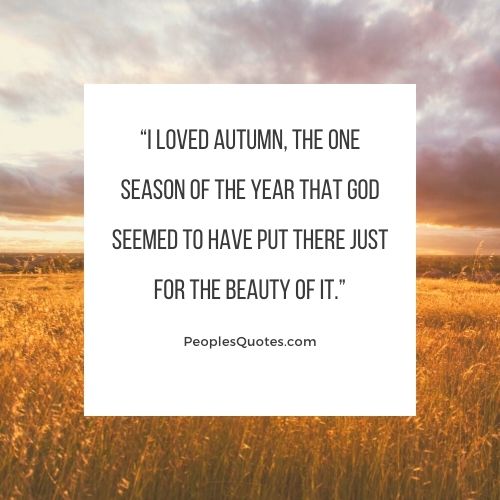 I love autumn quotes