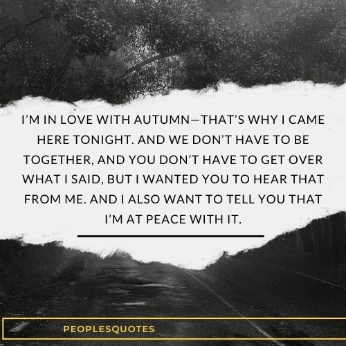 I'm in love with autumn quotes