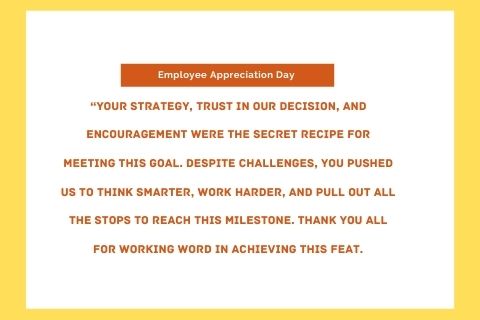 appreciation words for team work