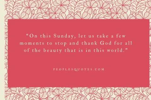have a blessed Sunday quotes in English
