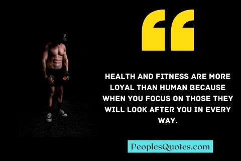 Health and fitness quotes