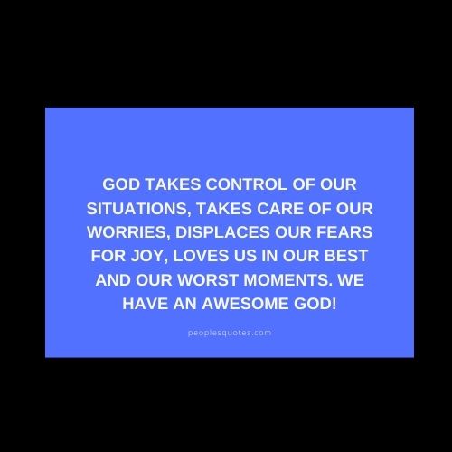 God in Control Message