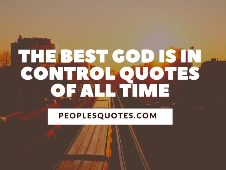 God Is in Control Quotes