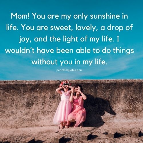 You are my sunshine quotes for Mom and Dad