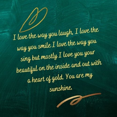 You are my sunshine quotes for him