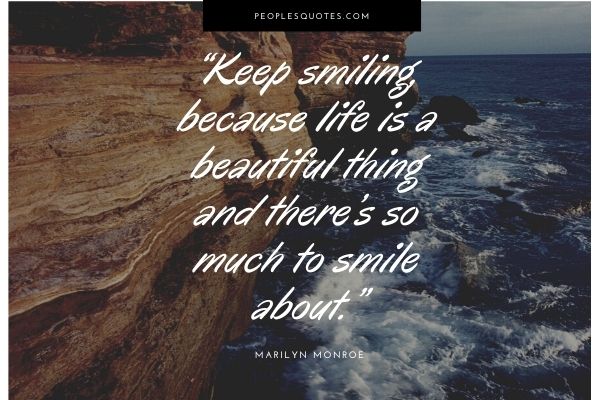 Marilyn Monroe Smile Quotes