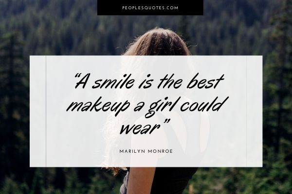 Marilyn Monroe quote about smile