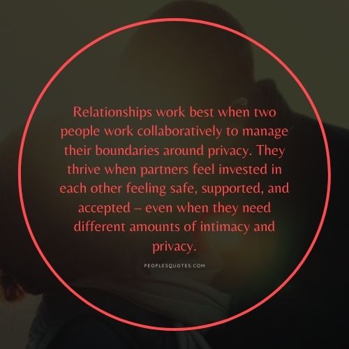 Quotes about Privacy in Relationship
