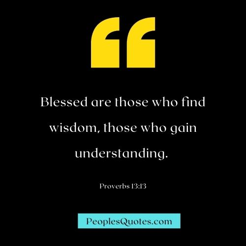 Wisdom Quotes From the Bible