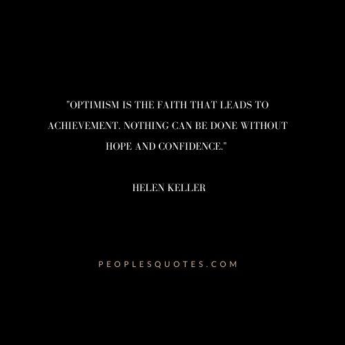 Helen Keller Quotes on Optimism
