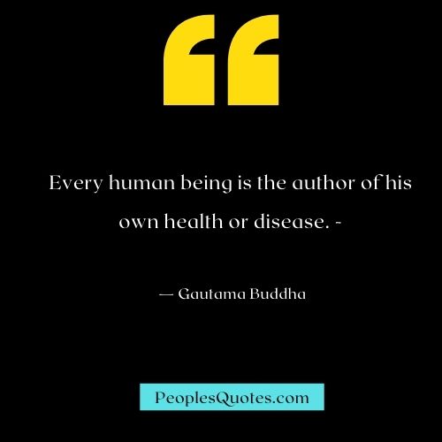 Buddha's Health Quotes to inspire you