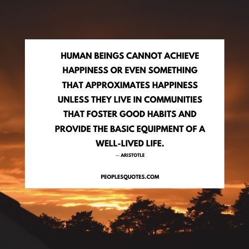 quotes about happiness by Aristotle