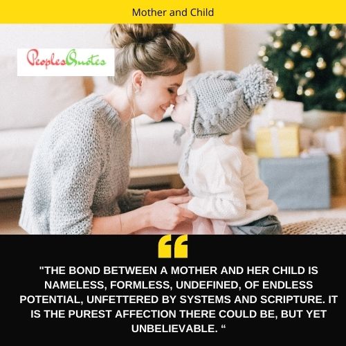 mother and child bond quotes