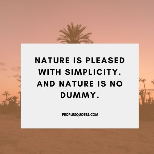 Mother nature quote