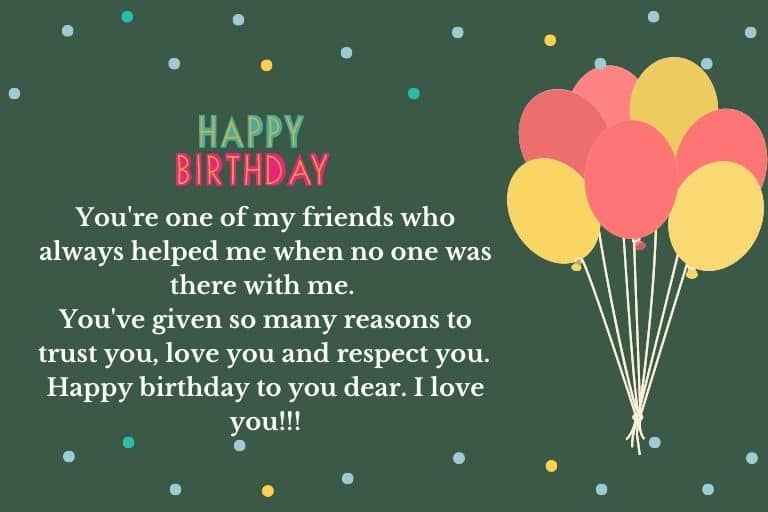 happy birthday wish to a friend