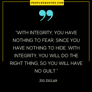 quotes on work ethic and integrity