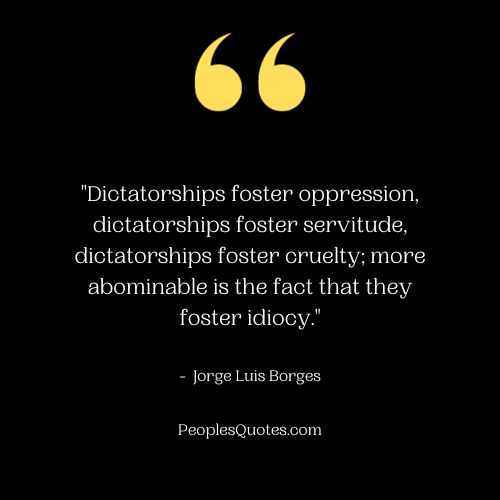 Dictatorship Foster Quotes
