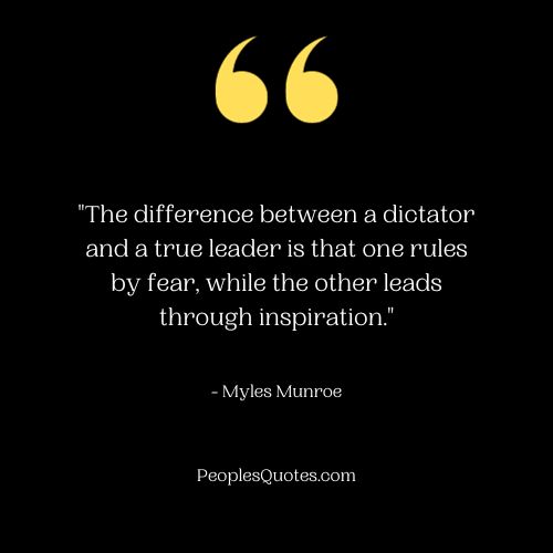 Inspirational Dictatorship Quotes