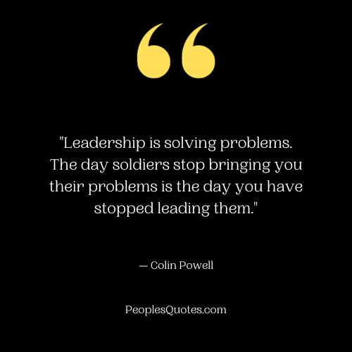 Problem Solving Leadership Quotes