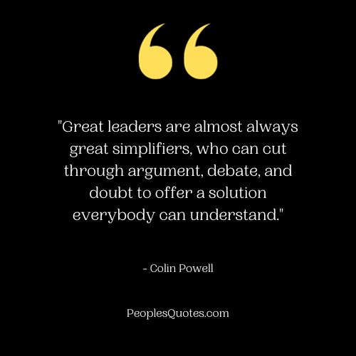 Simplifying Leadership Quotes