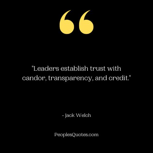 Transparency of Leaders Quotes